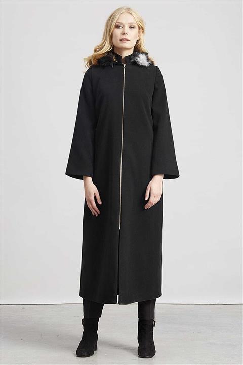 Kayra Kadın Siyah Kaban Kayra-KA-A7-17105