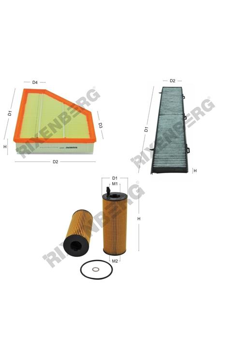 Rixenberg Bmw 118 D (e81/e82/e87/e88) 136-143 Hp 07-12 Filtre Bakım Seti