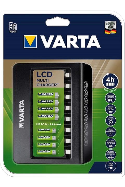 Varta Lcd Multi Plus 8li Aa/aaa Pil Şarj Cihazı (Yeni Model)