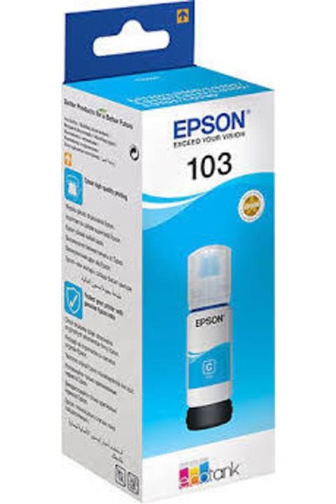EPSON 103 Ecotank L3210 Mavi Orjinal Mürekkep Kartuşu C13t00s24a 65ml.