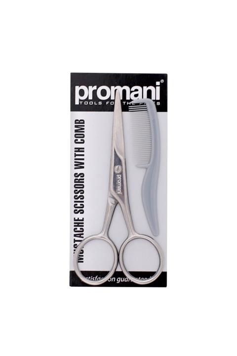 Promani Bıyık Makası + Tarak