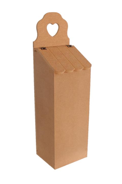 Ahşap Poşetlik 15x14x39 Cm