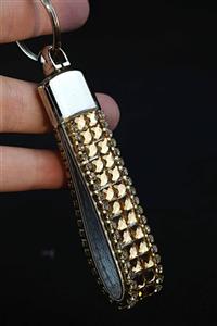 TASARIM ARABAM ATİKE ELİF AKIN Gold Baget Gold Swarovski Taşlı Anahtarlık