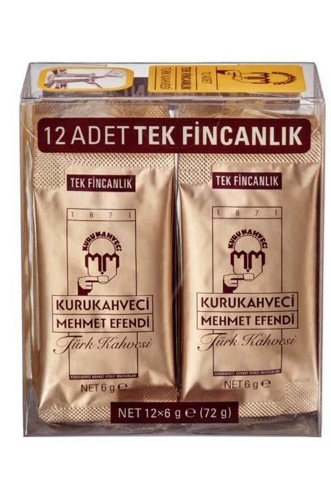 Kuru Kahveci Mehmet Efendi Kurukahveci Mehmet Efendi Tek Içimlik Türk Kahvesi 12 X 6 gr