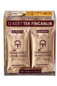 Kuru Kahveci Mehmet Efendi Kurukahveci Mehmet Efendi Tek Içimlik Türk Kahvesi 12 X 6 gr