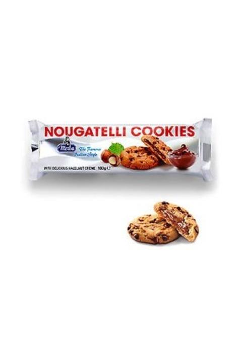Merba Nougatellı Cookıes 175 Gr Çikolata Parçacıklı Fındıklı Kura
