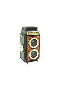 ASVASHOP Dekoratif Metal Fotoğraf Makinesi Kumbara Vintage Hediyelik