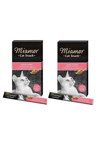 Miamor Cream Somonlu Kedi Ödülü 6x15 gr 2'li Eko Paket