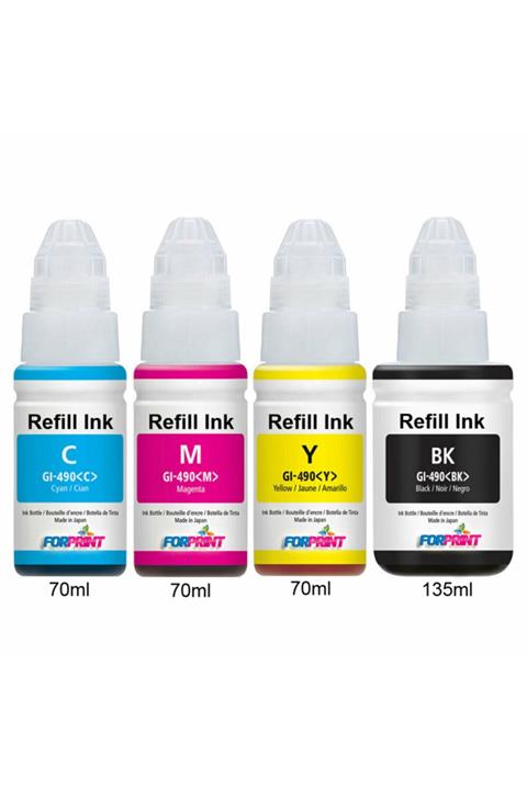 FORPRİNT Canon Pıxma G3415 Yazıcı Uyumlu Plus Mürekkep Seti Gı-490