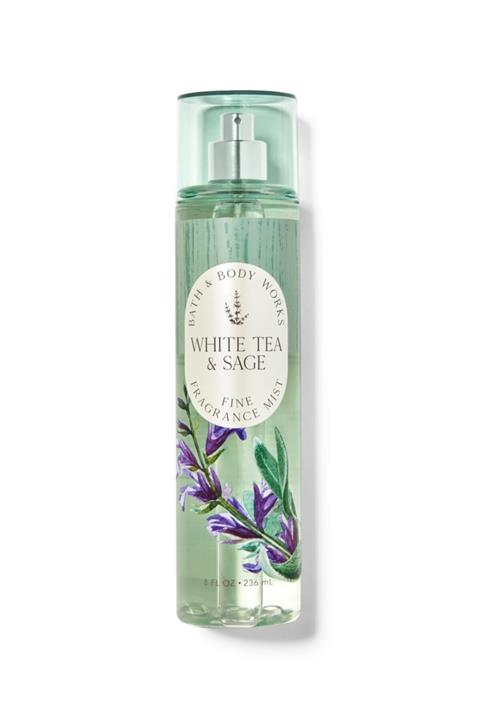 Bath & Body Works White Tea & Sage Vücut Spreyi 8 fl oz / 236 mL