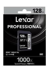 Lexar 128 gb 1000x U3 V60 4k Sd Hafıza Kartı (150 Mb/s)