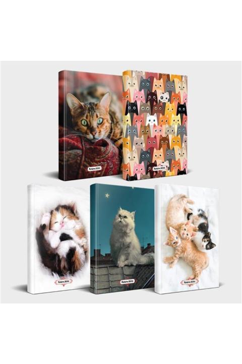 Halk Kitabevi Kedili Defter Seti - 5 Defter V1