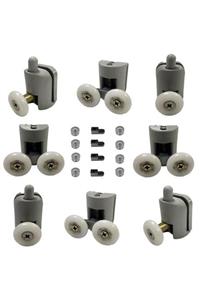 EYM Duşakabin Tekerleği 8 Li Set Teker Çapı 24 mm