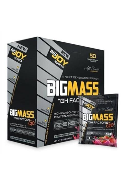 Bigjoy Sports Bigjoy Big Mass Gainer 5000 G 50 Saşe Karbonhidrat Tozu Çilek