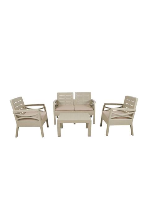 Mandella Artemis Oturma Grubu Seti 1 Ikili+2 Tekli Koltuk+1 Sehpa