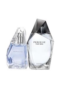 AVON Perceive Kadın Parfüm 50 Ml Edp+perceive Erkek Parfüm 100 Ml Edt.ikili Set