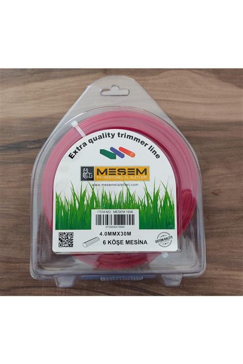 PİTOOLS Meşem Ipi Altı Köşeli Misina - 4 mm X 30 mt