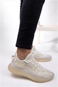 AIRTRACK Unisex Bej Sneaker Spor Ayakkabı Yürüyüş Ve Koşu Ayakkabısı