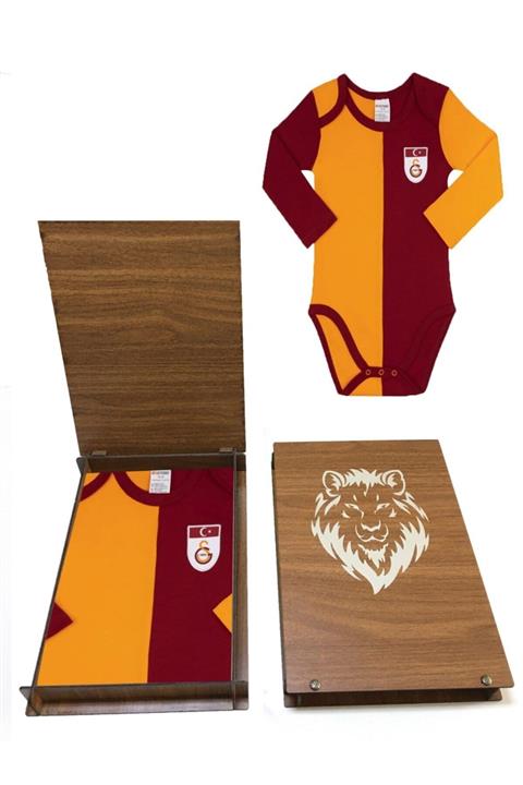 GSStore Galatasaray Bebek Metin Oktay Uzun Kollu Body Hediye Ahşap Kutulu