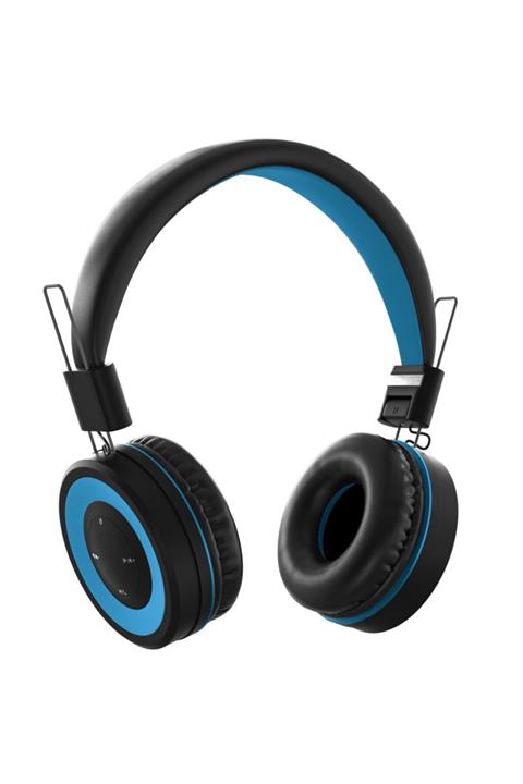 MF PRODUCT Acoustic 0136 Mikrofonlu Kulak Üstü Kablosuz Bluetooth Kulaklık Mavi