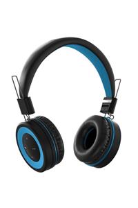 MF PRODUCT Acoustic 0136 Mikrofonlu Kulak Üstü Kablosuz Bluetooth Kulaklık Mavi