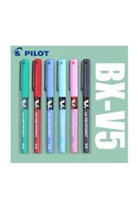 Pilot V5 Iğne Uçlu Roller Kalem 6 Renk Set