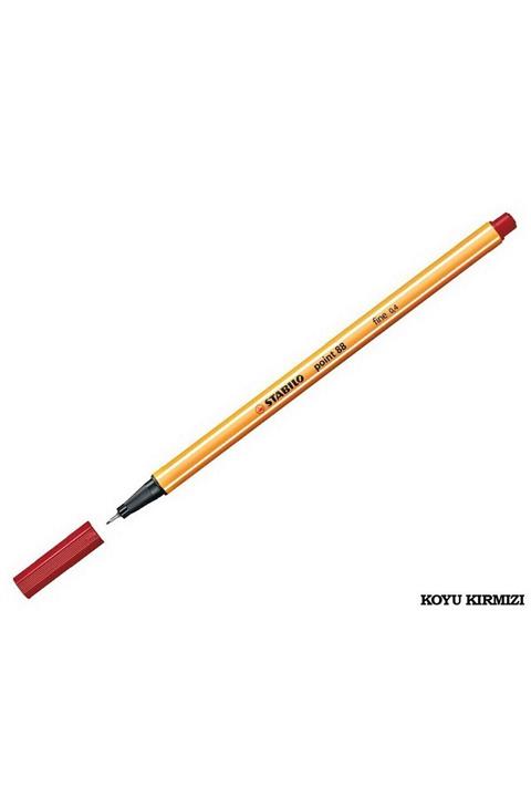 Stabilo Point 88 Ince Uçlu Kalem 0.4 Mm Koyu Kırmızı
