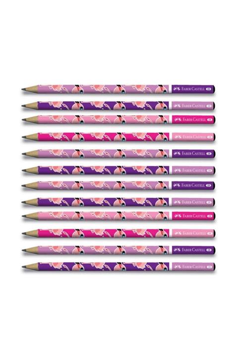 FaberCastell Yayınları Faber Flamingo 2b Yuvarlak Kurşun Kalem 12 Li Paket