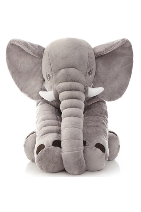 Sozzy Gri  Peluş  Uyku Arkadaşım Yumuşak Fil 65 cm