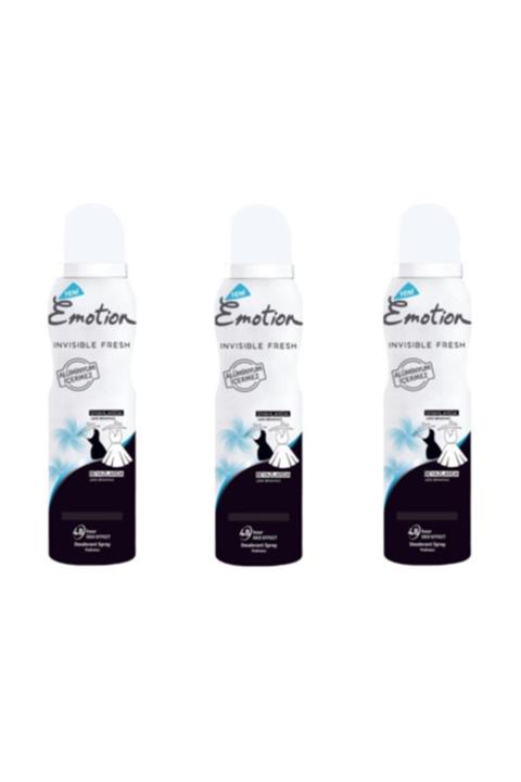Emotion Invisible Fresh Kadın Deodorant 150 ml X 3 Adet