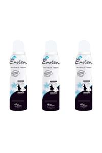 Emotion Invisible Fresh Kadın Deodorant 150 ml X 3 Adet