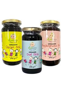 Dia Baby Organik Üzüm Özü Dut Özü Keçiboynuzu Özü 315 gr 3'lü Paket