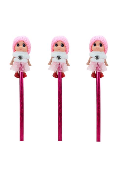 Süsle Baby Party Bereli Bebek Kurşun Kalem, Pembe