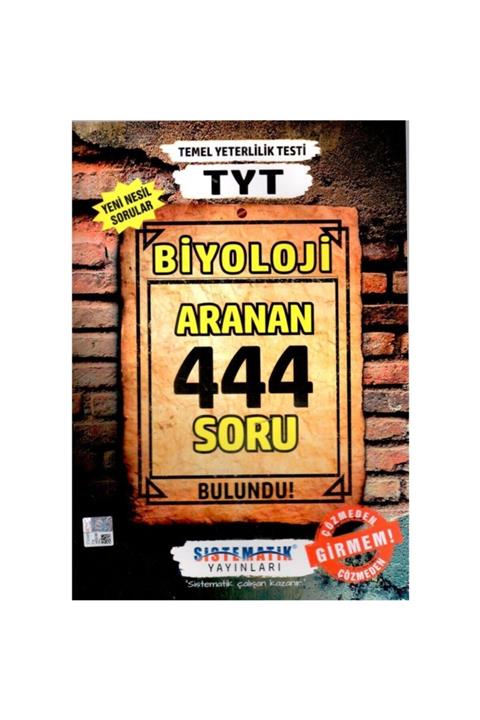 Sistematik Yayınları Tyt Biyoloji Aranan 444 Soru