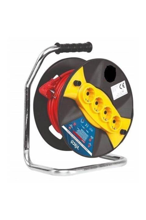 Visco one Visco Seyyar Makaralı Uzatma Kablosu 20 metre 3*2,5