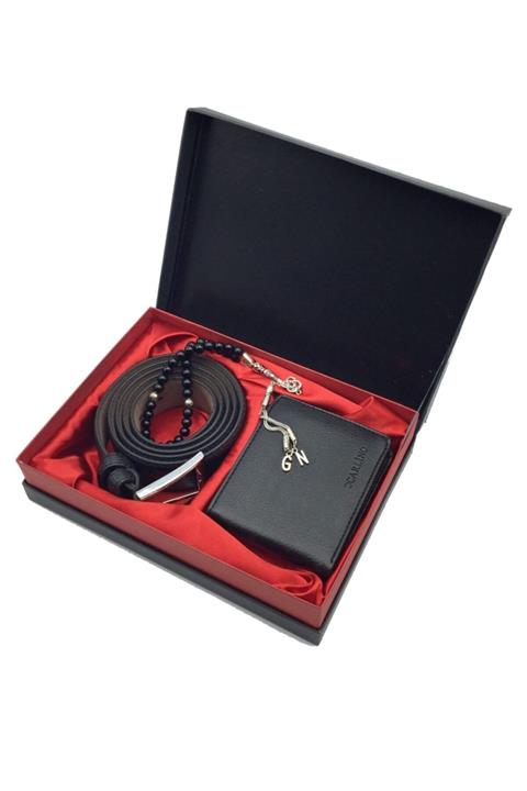 matchbang Erkek Kemer Cüzdan Aksesuar Hediye Seti