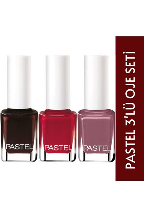 Pastel 3'lü Oje Seti