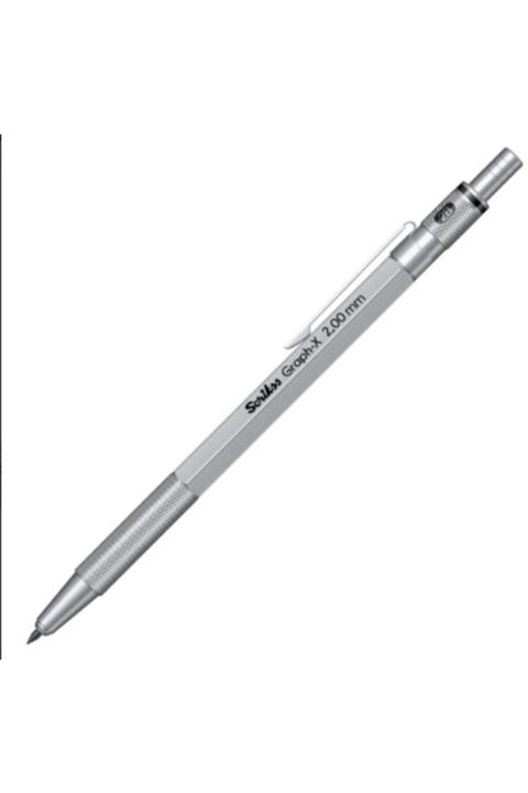 Scrikss Graph-x Metal Versatil Kalem 2,0mm Gümüş Gri