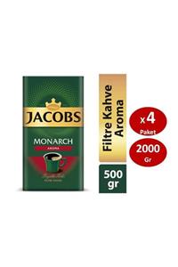 Jacobs Monarch Aromalı Filtre Kahve 500 gr X 4lü Set