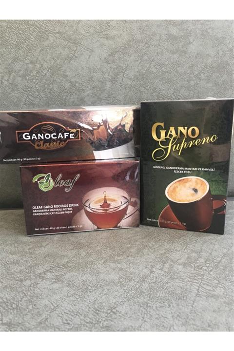 GanoExcel Rooibos Çayı+klasik Kahve+supreno Kahve
