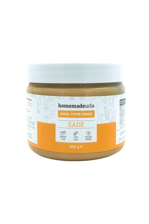 HOMEMADEURLA 500 G Doğal Şekersiz Sade Yer Fıstık Ezmesi