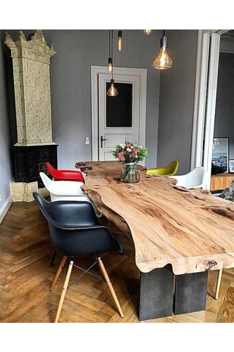 Latanwood Doğal Masif Ahşap Masa