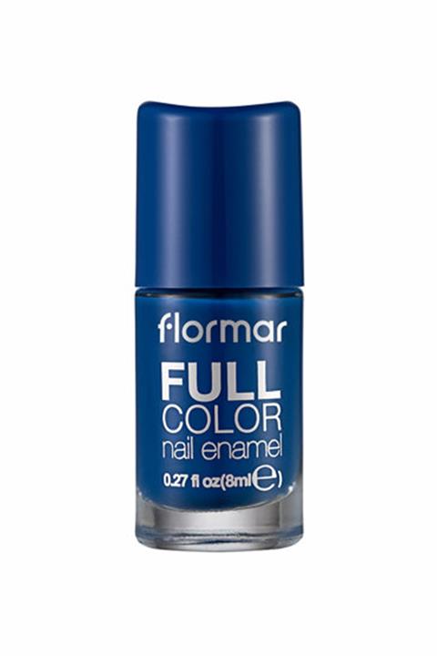 Flormar Full Color Nail Enamel Yoğun Pigmentli Koyu Mavi Oje