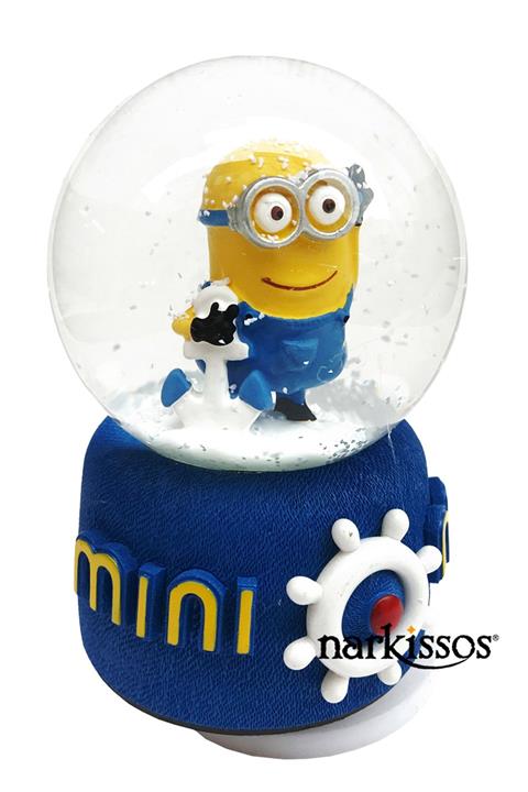 NARKİSSOS Minions Çapa Müzikli Kar Küresi ( Orta Boy )