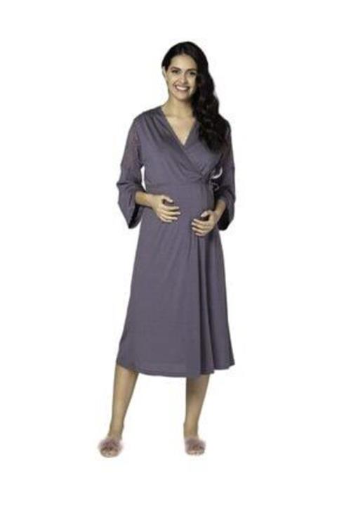 GRAND EFE Miral Lohusa Gecelik- Sabahlık Lila Takımı