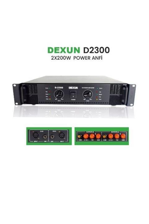 Dexun D-2300 2x200 Watt Hat Trafolu Power Amfi