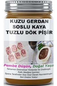 SPANA Kuzu Gerdan Soslu Kaya Tuzlu Dök Pişir Ev Yapımı Katkısız 820gr