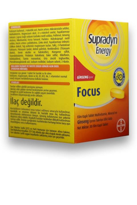 Supradyn Energy Focus 30 Film Kaplı Tablet