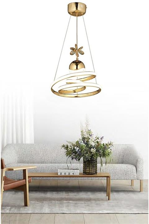 Home Fico Ithal Gold Sarı Ledli Avize Şık Görsellik