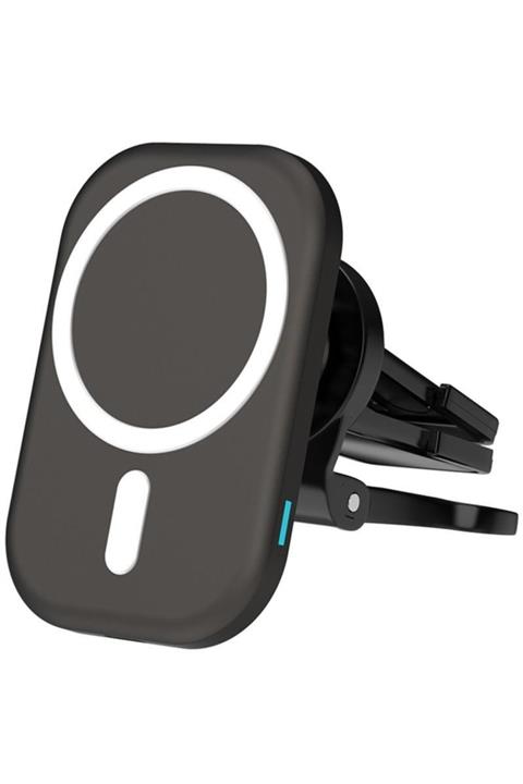 Techmaster 15w Iphone 12 13 Pro Max Mini Magsafe Kablosuz Manyetik Araç Şarj Aleti